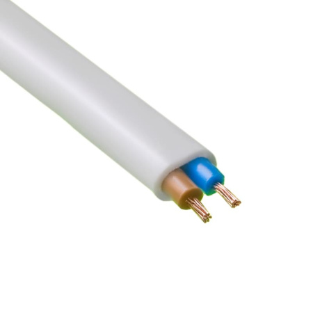 Провод соединительный гибкий ПУГНП(ПБППГ) 2х2,5 мм2, белый (100п.м.)