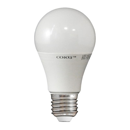 Лампа светодиодная LED E27, груша А60, 11Вт, 230В, 6500К, хол. дневной свет