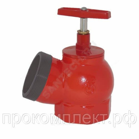 Клапан пожарный чугун ПК угловой 125 гр Цветлит