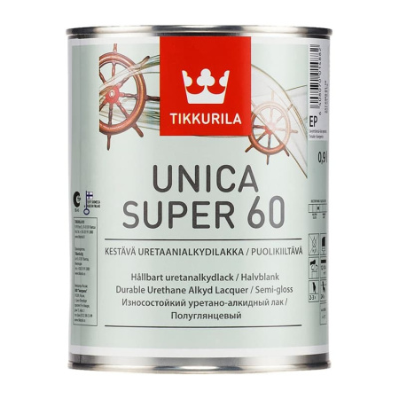 Лак универсальный Unica Super 60 EP полуглянцевый (0,9 л)