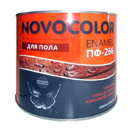 Эмаль для пола ПФ-266 красно-коричневая (1,9 кг)