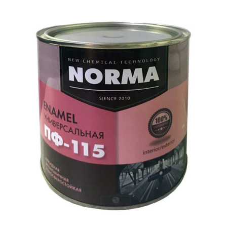 Эмаль ПФ-115 НОРМА, коричневая (1,9 кг)