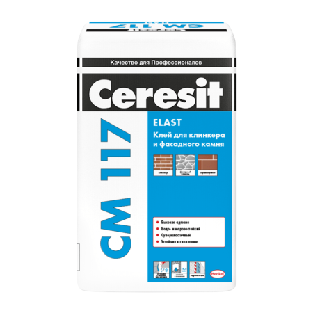 Клей универсальный для плитки Церезит CM117, 25 кг