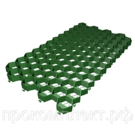 Решетка газонная РГ-70.40.3,2 пластиковая зеленая (694х400х32)