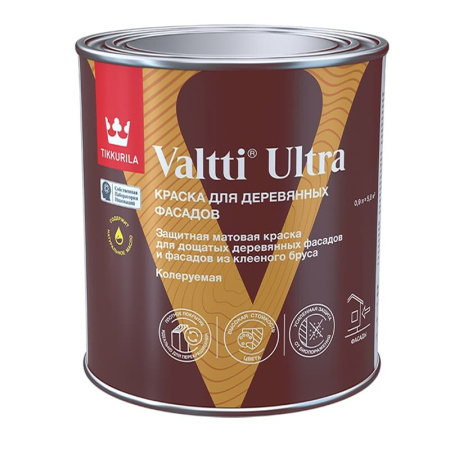 Краска для деревянных фасадов Tikkurila Valtti Ultra С матовая (0,9 л)