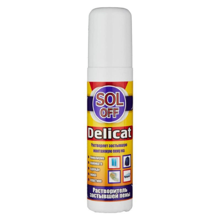Очиститель монтажной пены Sol Off Delicat 150 мл