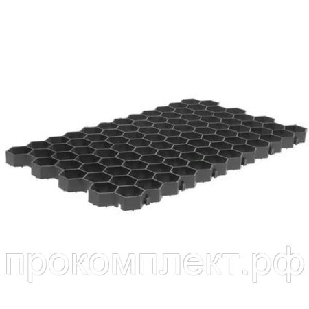 Решетка газонная РГ-70.40.3,2 пластиковая черная (694х400х32)