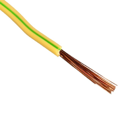 Провод ПВ-3 (ПуГВ) 1х1,5 мм2, желто-зеленый (1 п.м.)