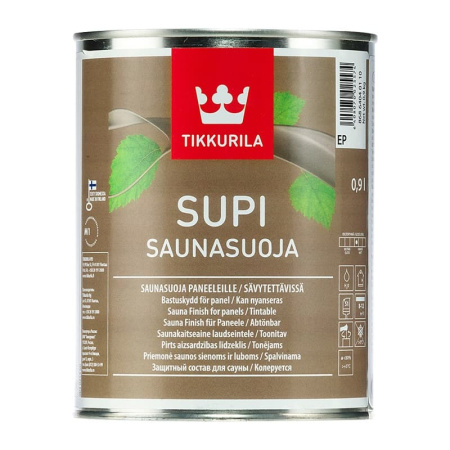 Защитный состав для саун Supi Saunasuoja полуматовый (0,9 л)