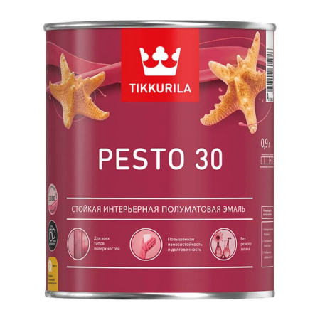 Краска алкидная универсальная Pesto 30 A полуматовая (0,9 л)