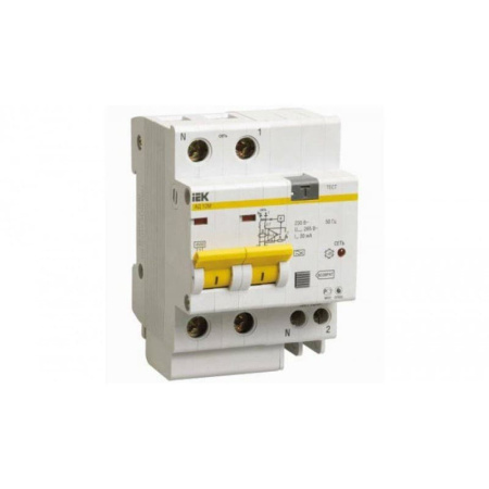 Автоматический выключатель дифференциального тока IEK АД12М 2Р С20 30мА