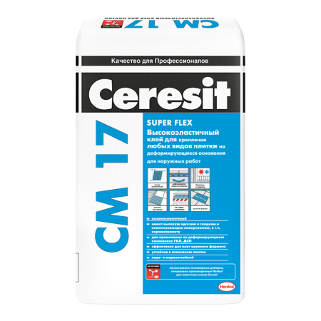 Клей для плитки Церезит CM17, 5 кг