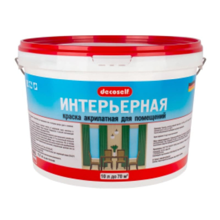 Краска интерьерная Pufas Decoself белая мороз. (15,7 кг)