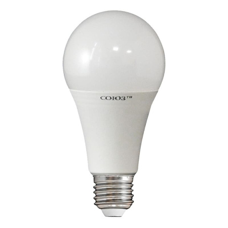 Лампа светодиодная LED E27, груша, 7-7,5Вт, 230В, 4000К, хол. белый свет