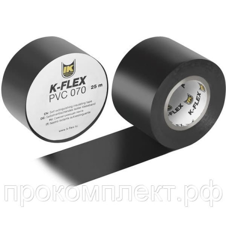 Лента K-FLEX PVC AT 070 черная 38мм х25м