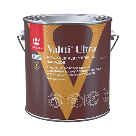 Краска для деревянных фасадов Tikkurila Valtti Ultra С матовая (2,7 л)