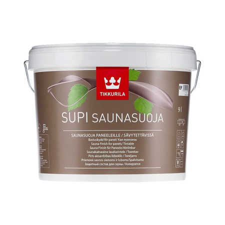 Защитный состав для саун Supi Saunasuoja полуматовый (9 л)