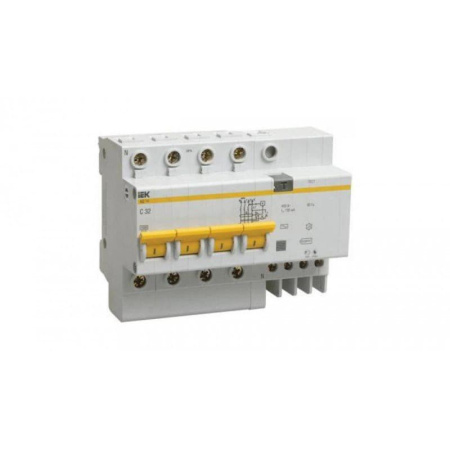 Автоматический выключатель дифференциального тока IEK АД14 4Р 10А 30мА