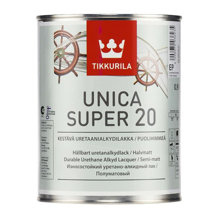 Лак универсальный Unica Super 20 EP полуматовый (0,9 л)